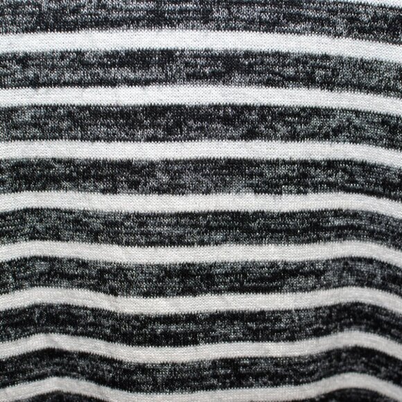 Plus Size XXL a.n.a Black & White Striped Rayon Stretch Knit Top With Side Tie - Picture 6 of 10